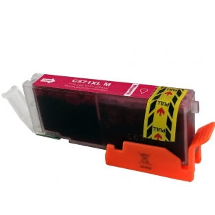 Canon CLI-571M XL inktcartridge magenta hoge capaciteit met chip (huismerk)